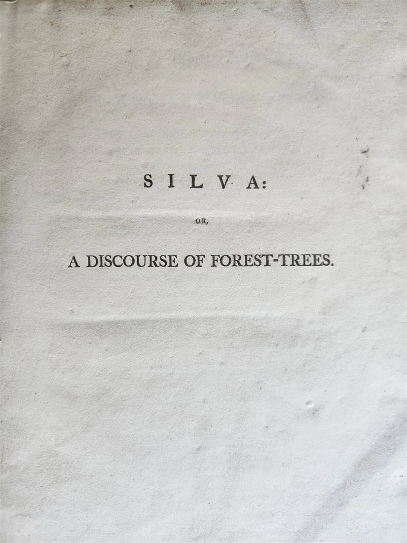 1801 SILVA: DISCOURSE OF FOREST TREES 2 VOLUMES ILLUSTRATED antique in ENGLISH - 3