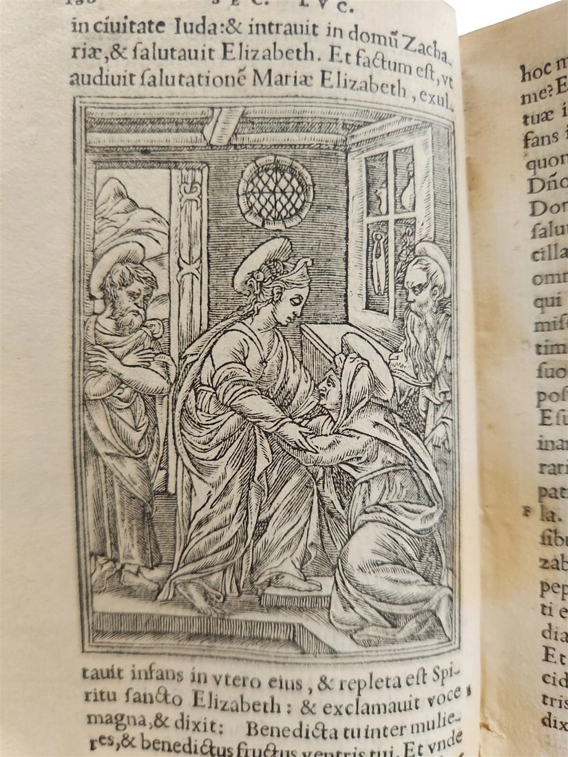 1548 BIBLE IN LATIN ILLUSTRATED antique 16th CENTURY NEW TESTAMENT rare - 15