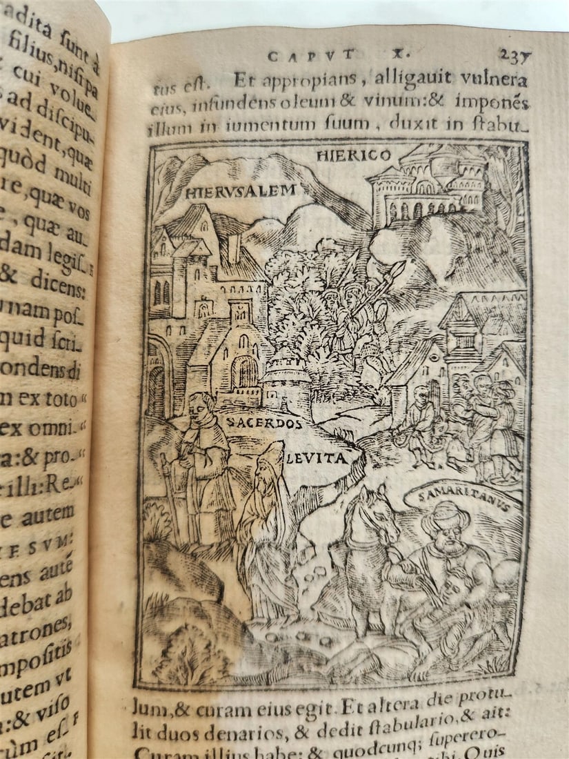 1548 BIBLE IN LATIN ILLUSTRATED antique 16th CENTURY NEW TESTAMENT rare - 16