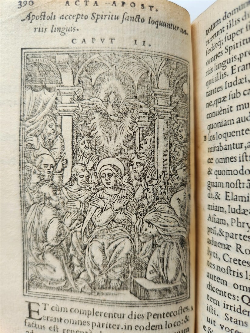 1548 BIBLE IN LATIN ILLUSTRATED antique 16th CENTURY NEW TESTAMENT rare - 19