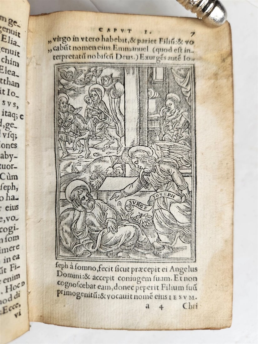 1548 BIBLE IN LATIN ILLUSTRATED antique 16th CENTURY NEW TESTAMENT rare - 4