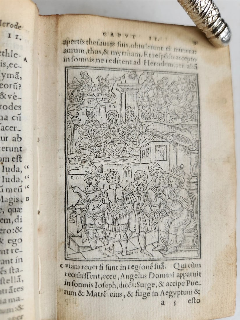 1548 BIBLE IN LATIN ILLUSTRATED antique 16th CENTURY NEW TESTAMENT rare - 5