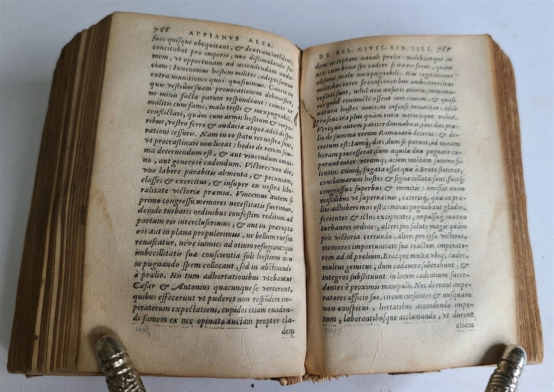 1588 APPIAN ROMAN HISTORY of FOREIGN WARS antique VELLUM in ITALIAN 16th CENTURY - 8