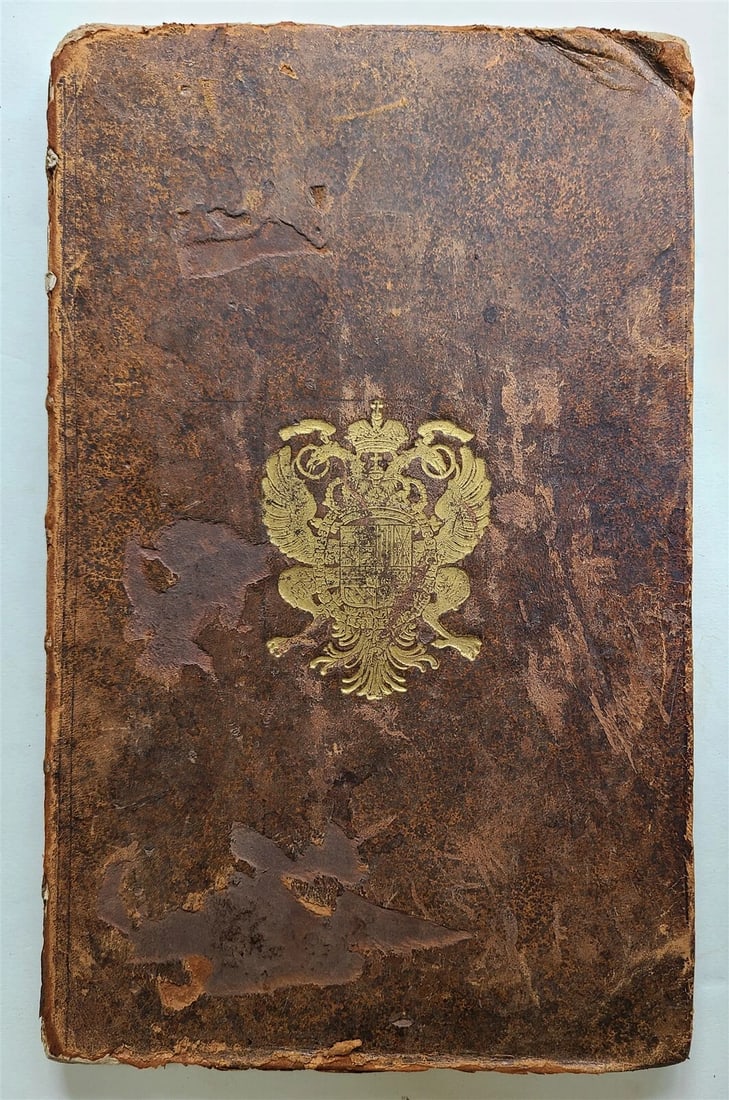 1719 CHARLES VI INAGUARATION LARGE FOLIO ILLUSTRATED w/ FOLD OUT PLATES antique - 2