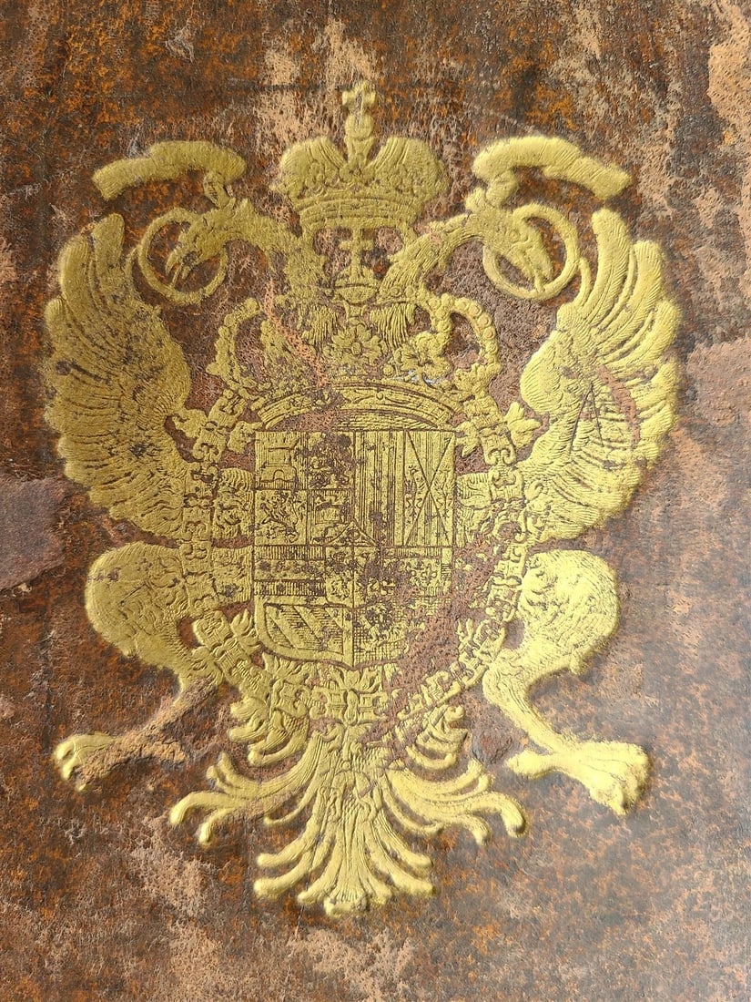 1719 CHARLES VI INAGUARATION LARGE FOLIO ILLUSTRATED w/ FOLD OUT PLATES antique - 3