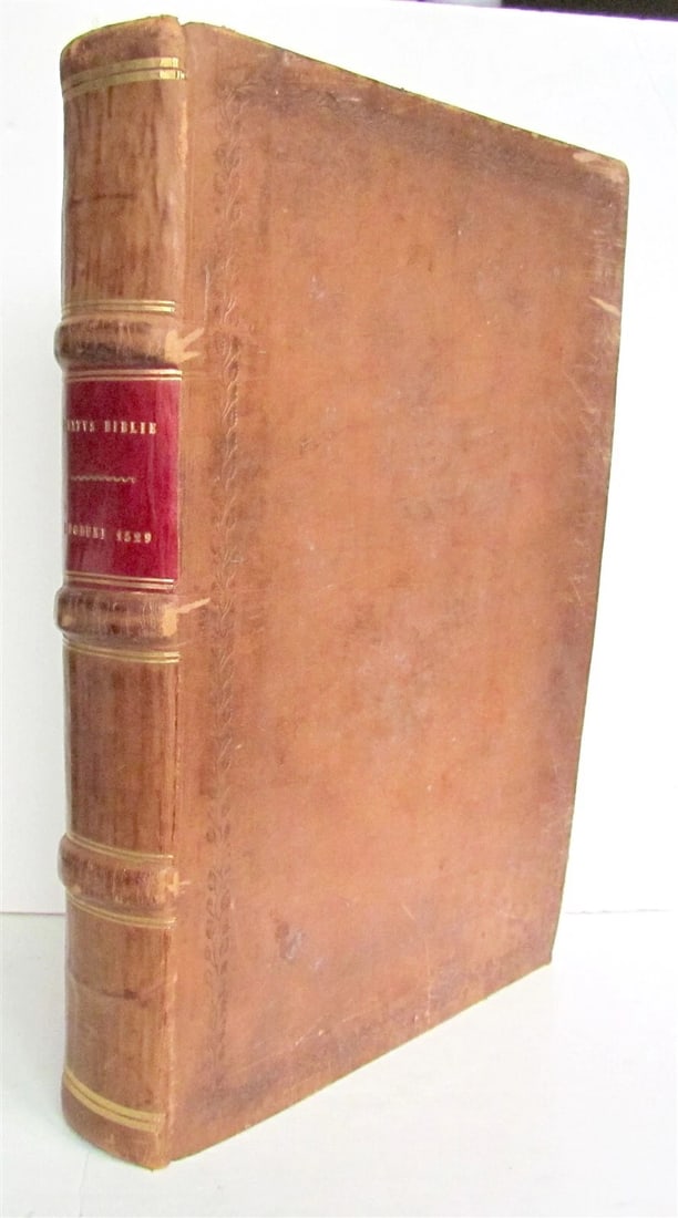1529 BIBLE ILLUSTRATED LATIN TEXTUS BIBLIE antique FOLIO RARE 16th CENTURY - 2