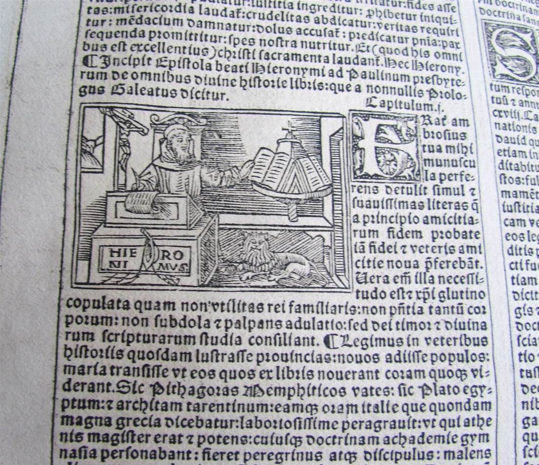 1529 BIBLE ILLUSTRATED LATIN TEXTUS BIBLIE antique FOLIO RARE 16th CENTURY - 5
