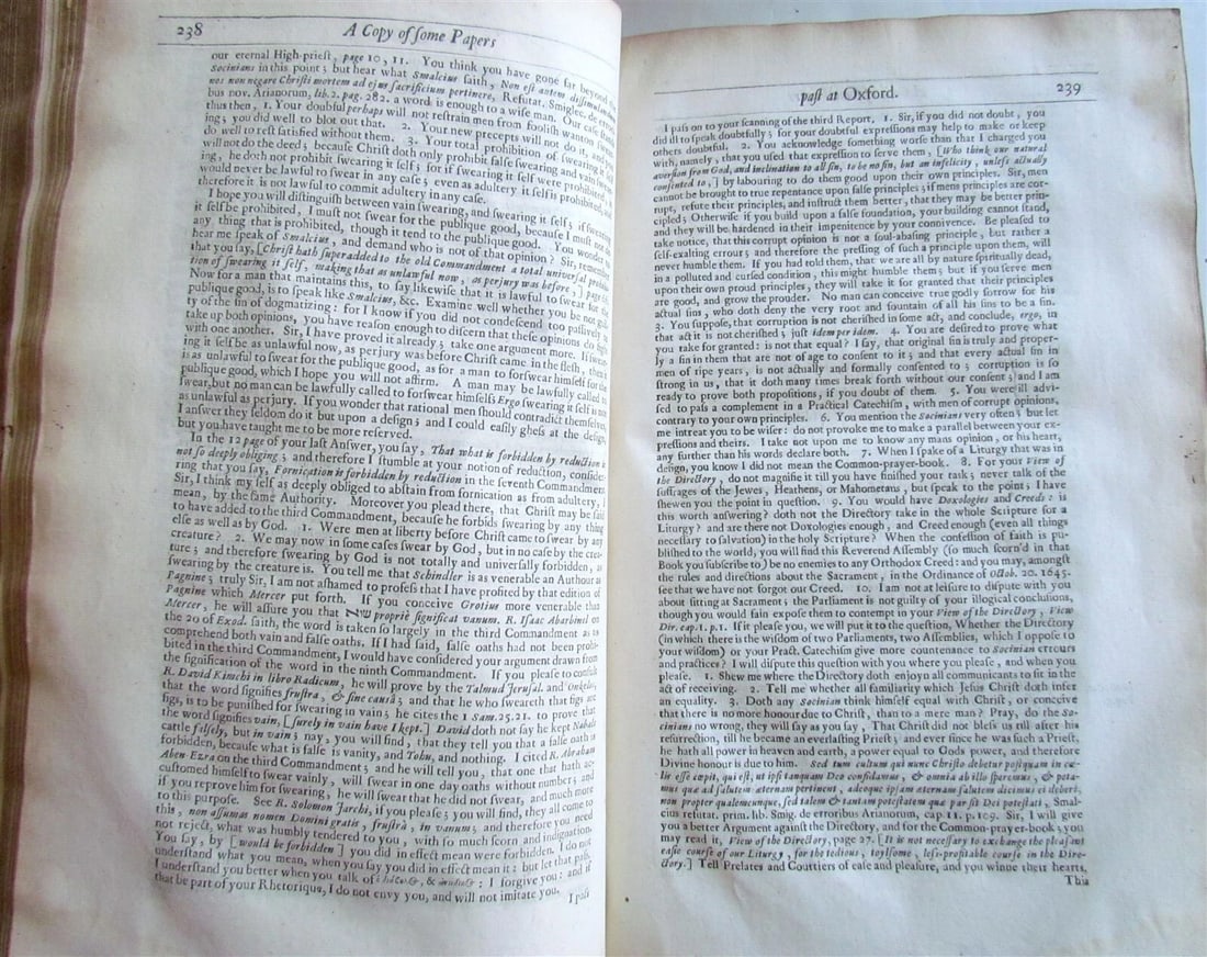 1674-1684 THE WORKES by HENRY HAMMOND 3 volumes antique FOLIOS in ENGLISH - 6
