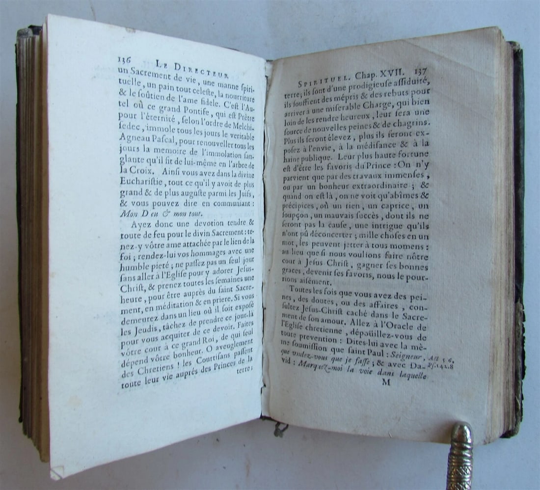 1692 Christian directory by French Jansenist theologian S.-M. Treuve antique - 8