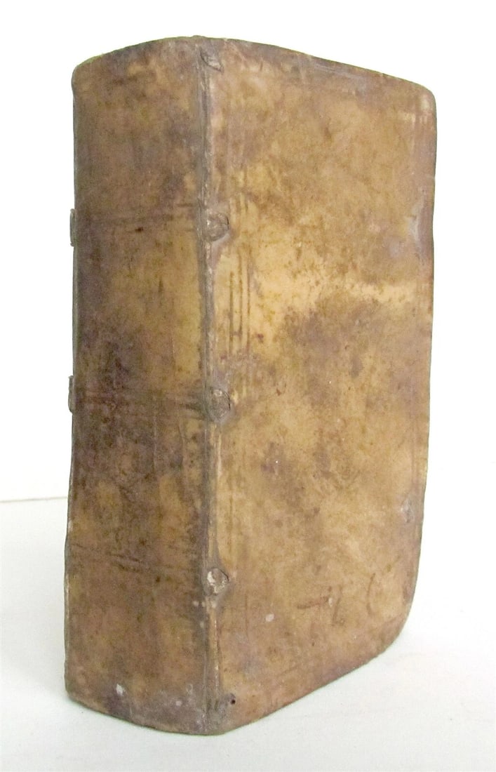 1599 R.P. Vincentii Bruni Jesuit MEDITATIONES antique VELLUM BINDING - 2