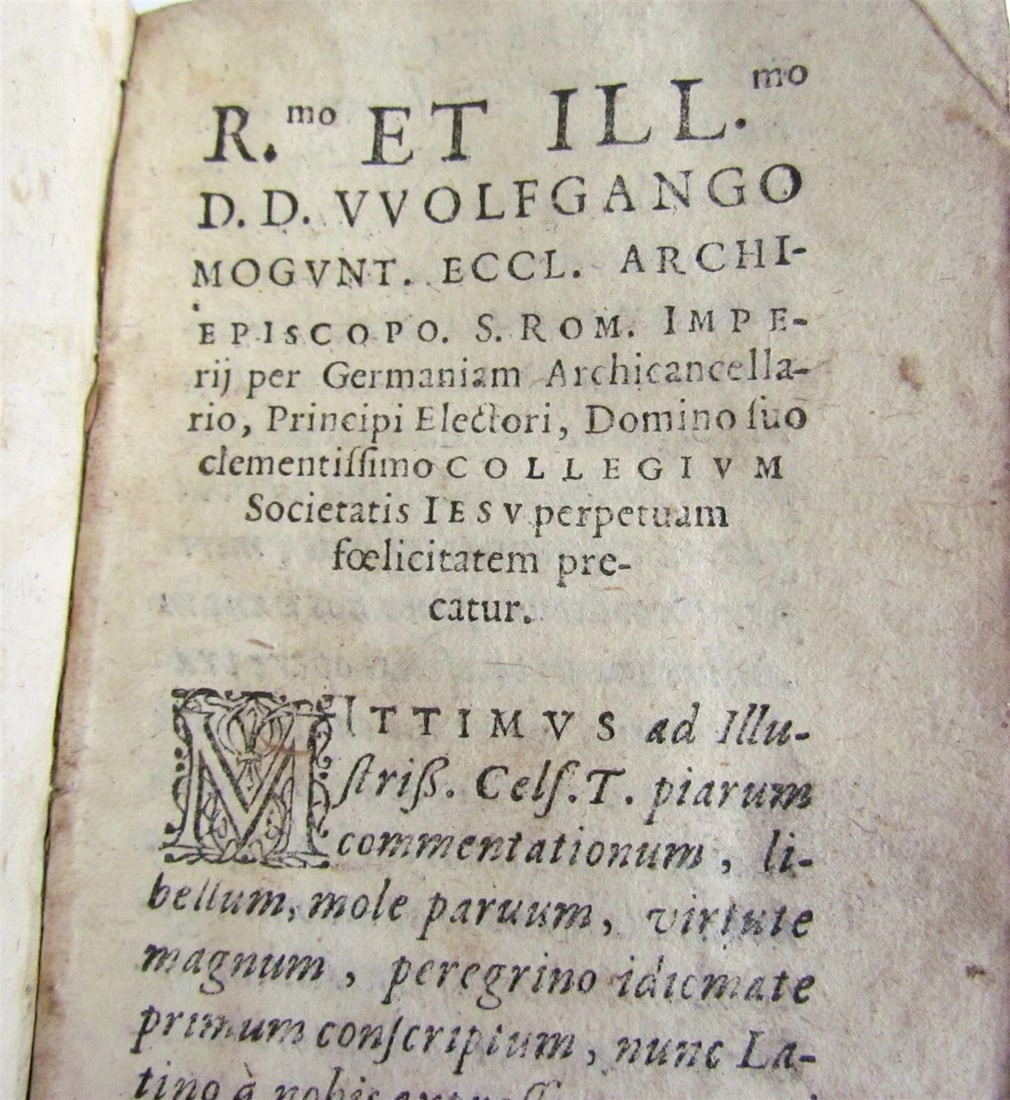 1599 R.P. Vincentii Bruni Jesuit MEDITATIONES antique VELLUM BINDING - 4