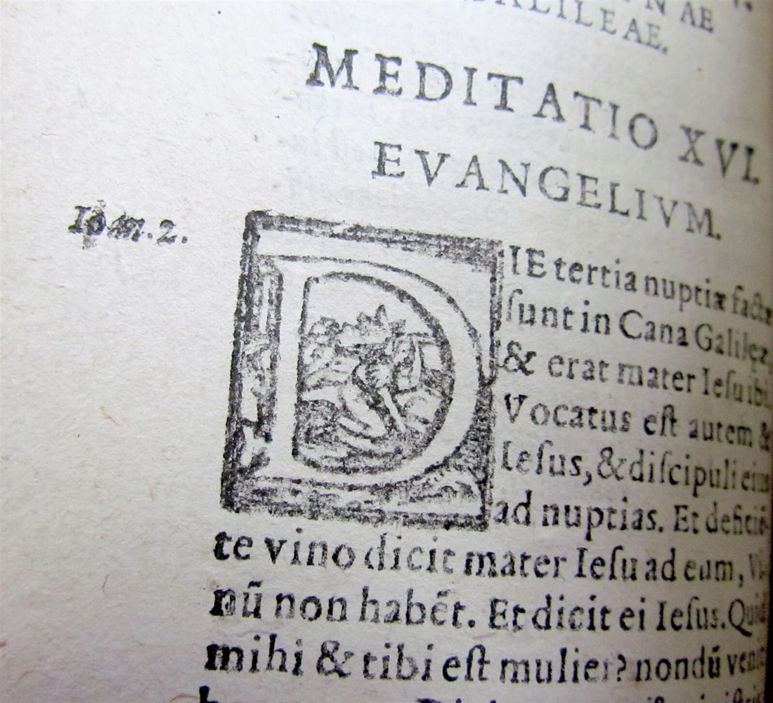 1599 R.P. Vincentii Bruni Jesuit MEDITATIONES antique VELLUM BINDING - 7