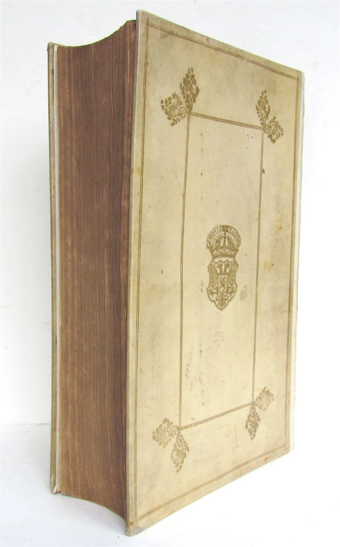1743 LAW BOOK in Latin Juridical Dictionary antique FOLIO 9 x 14" - 3