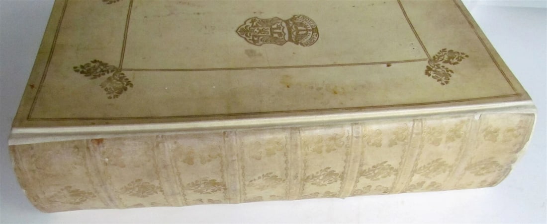 1743 LAW BOOK in Latin Juridical Dictionary antique FOLIO 9 x 14" - 5