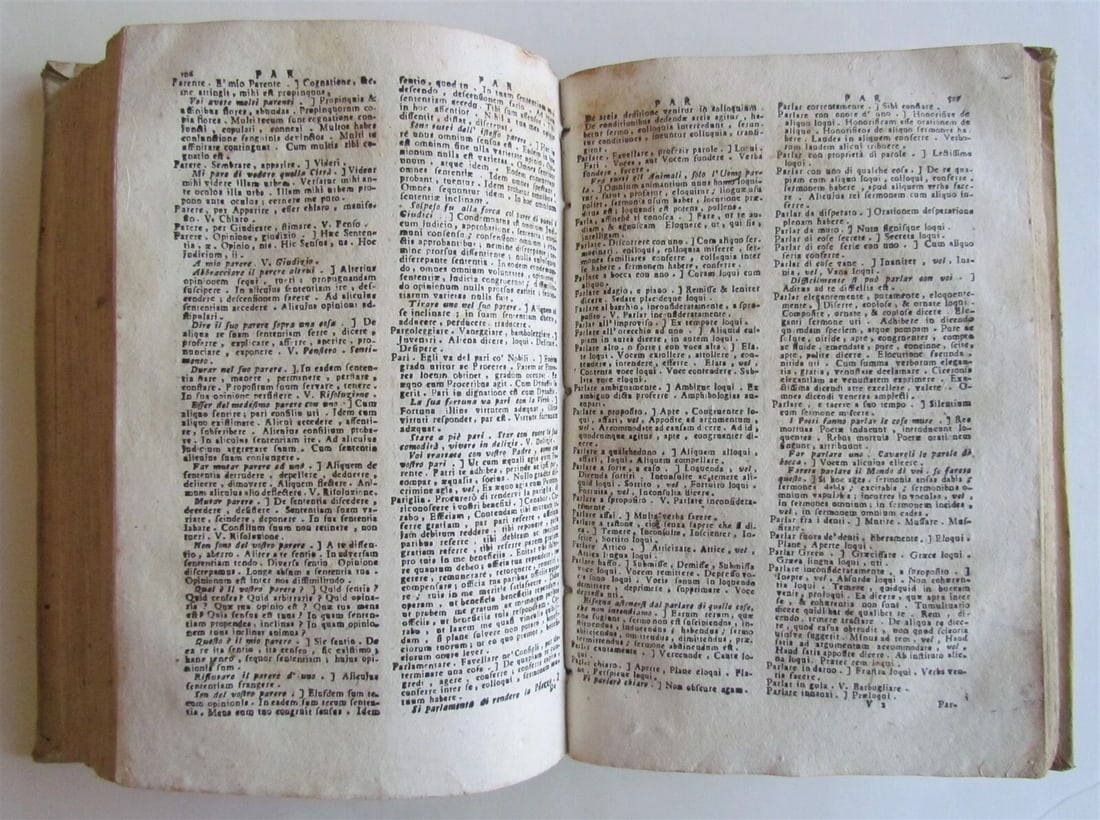 1763 REGGIA ORATORIA by GIOVANNI MARGINI antique VELLUM BOUND ITALIAN GRAMMAR - 5