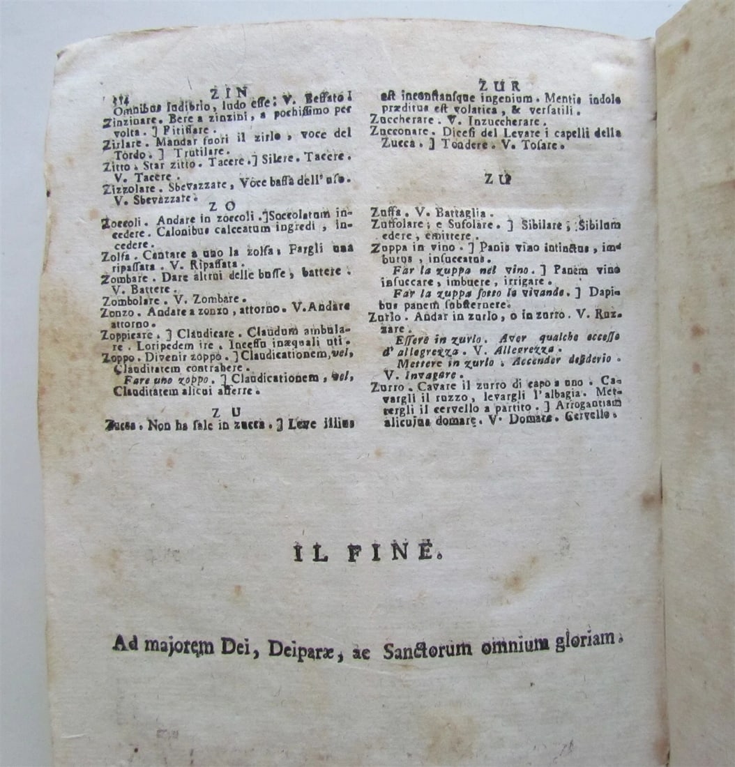 1763 REGGIA ORATORIA by GIOVANNI MARGINI antique VELLUM BOUND ITALIAN GRAMMAR - 7