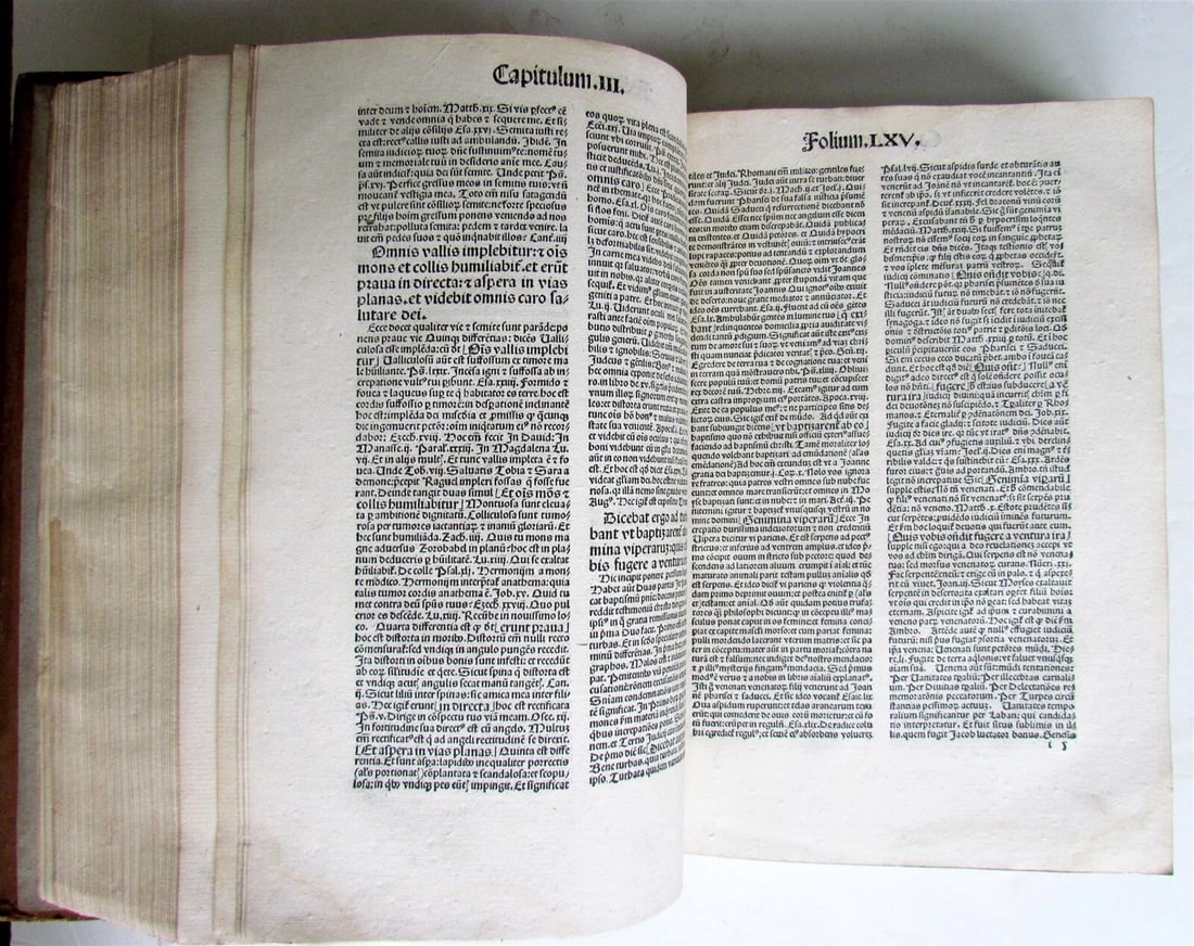 1504 POST INCUNABULA Postille Super Evangeliare by Albertus Magnus antique FOLIO - 5