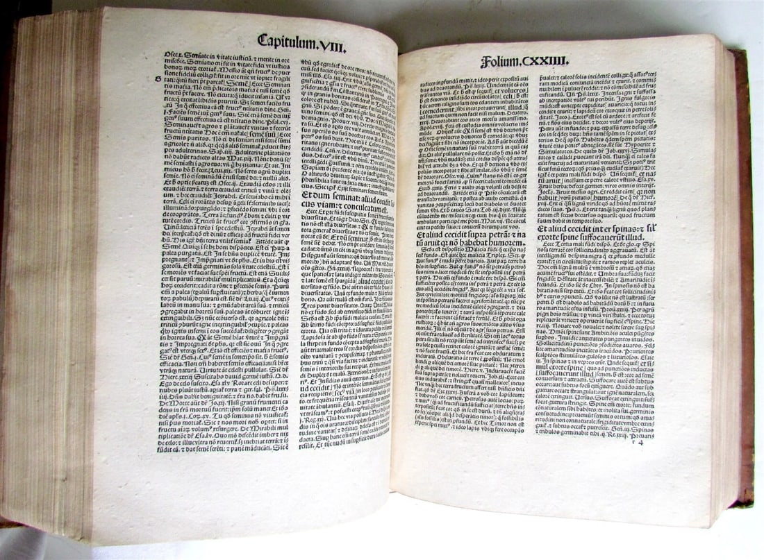 1504 POST INCUNABULA Postille Super Evangeliare by Albertus Magnus antique FOLIO - 6