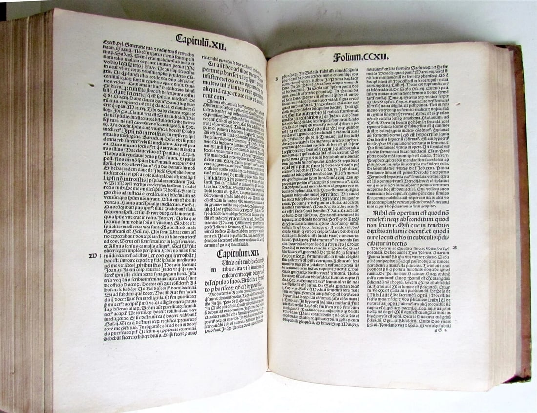 1504 POST INCUNABULA Postille Super Evangeliare by Albertus Magnus antique FOLIO - 8