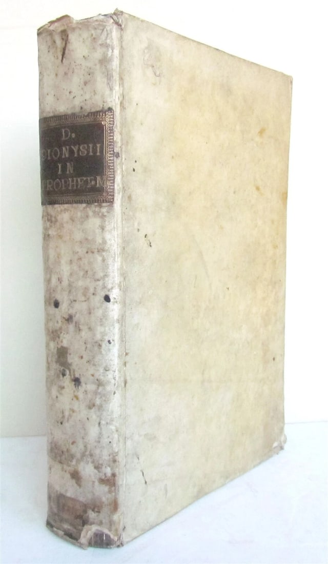 1548 Book of Prophets Commentaries by Dionysius Carthusian antique FOLIO vellum - 2
