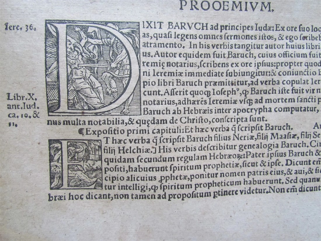 1548 Book of Prophets Commentaries by Dionysius Carthusian antique FOLIO vellum - 3