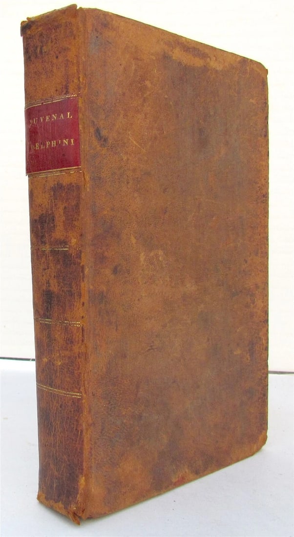1814 JUNII JUVENALIS et PERSII FLACCI SATIRAE antique 1st American EDITION - 2