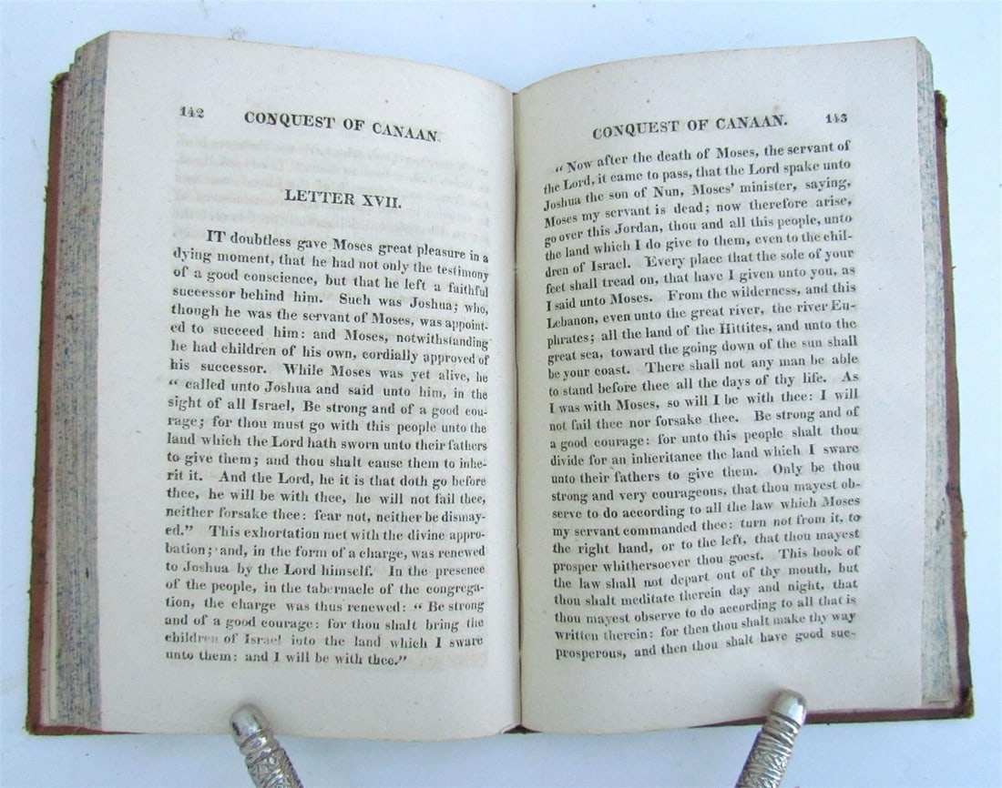 1811 CONQUEST of CANAAN by JOHN MARTIN antique w/ MAP AMERICANA Frankford - 6