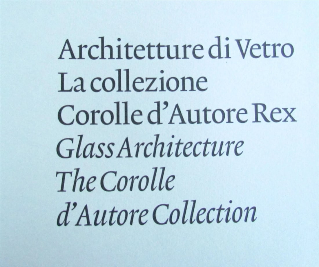 GLASS ARCHITECTURE ARCHITETTURE DI VETRO ITALIAN ART ALBUM illustrated - 2