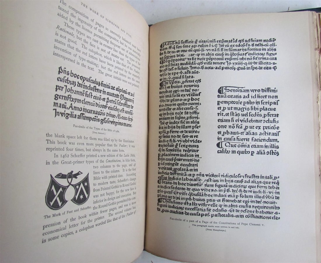 1878 INVENTION of PRINTING by T. de VINNE ILLUSTRATED antique SIGNED by AUTHOR! - 10
