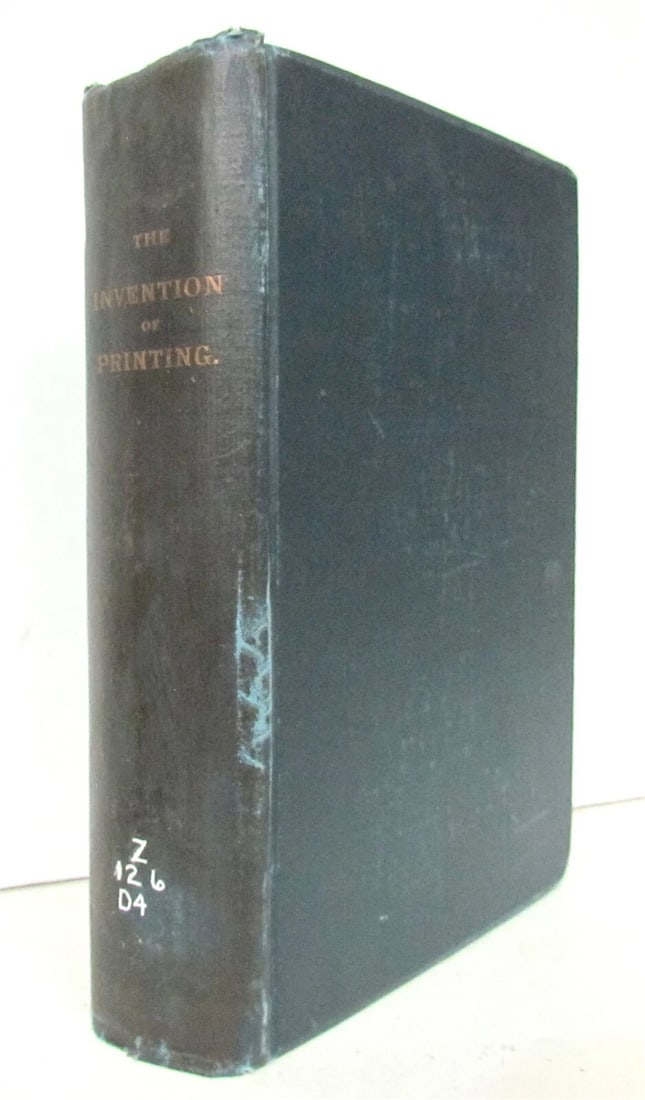 1878 INVENTION of PRINTING by T. de VINNE ILLUSTRATED antique SIGNED by AUTHOR! - 2