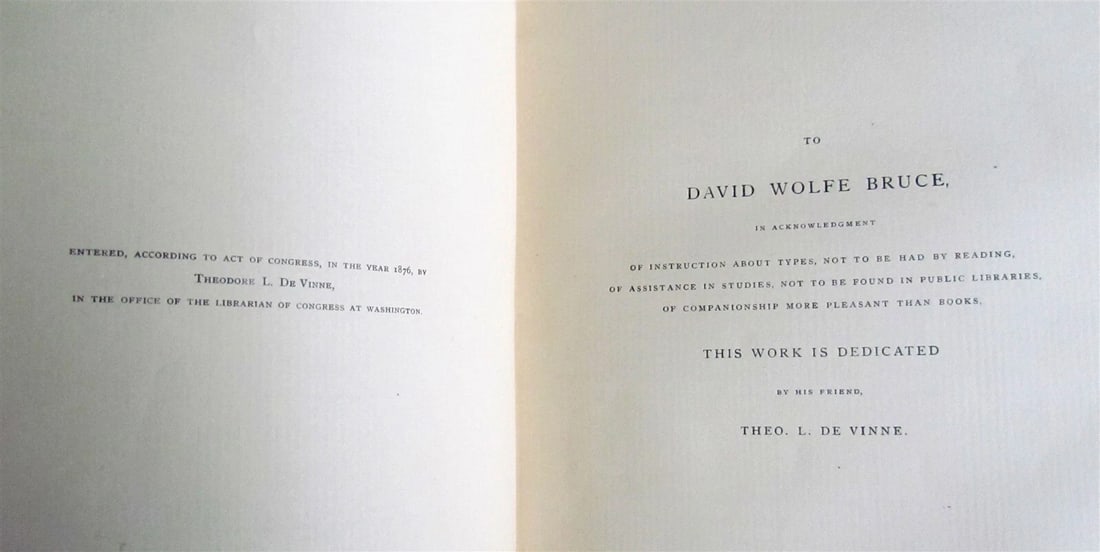 1878 INVENTION of PRINTING by T. de VINNE ILLUSTRATED antique SIGNED by AUTHOR! - 4