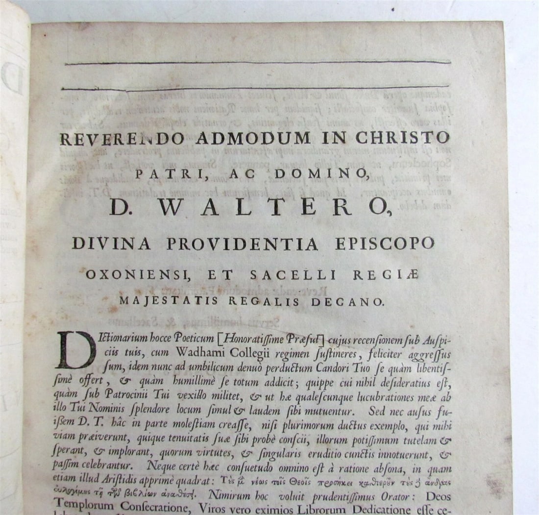 1686 Dictionarium Historicum Geographicum Poeticum antique in LATIN FOLIO - 4