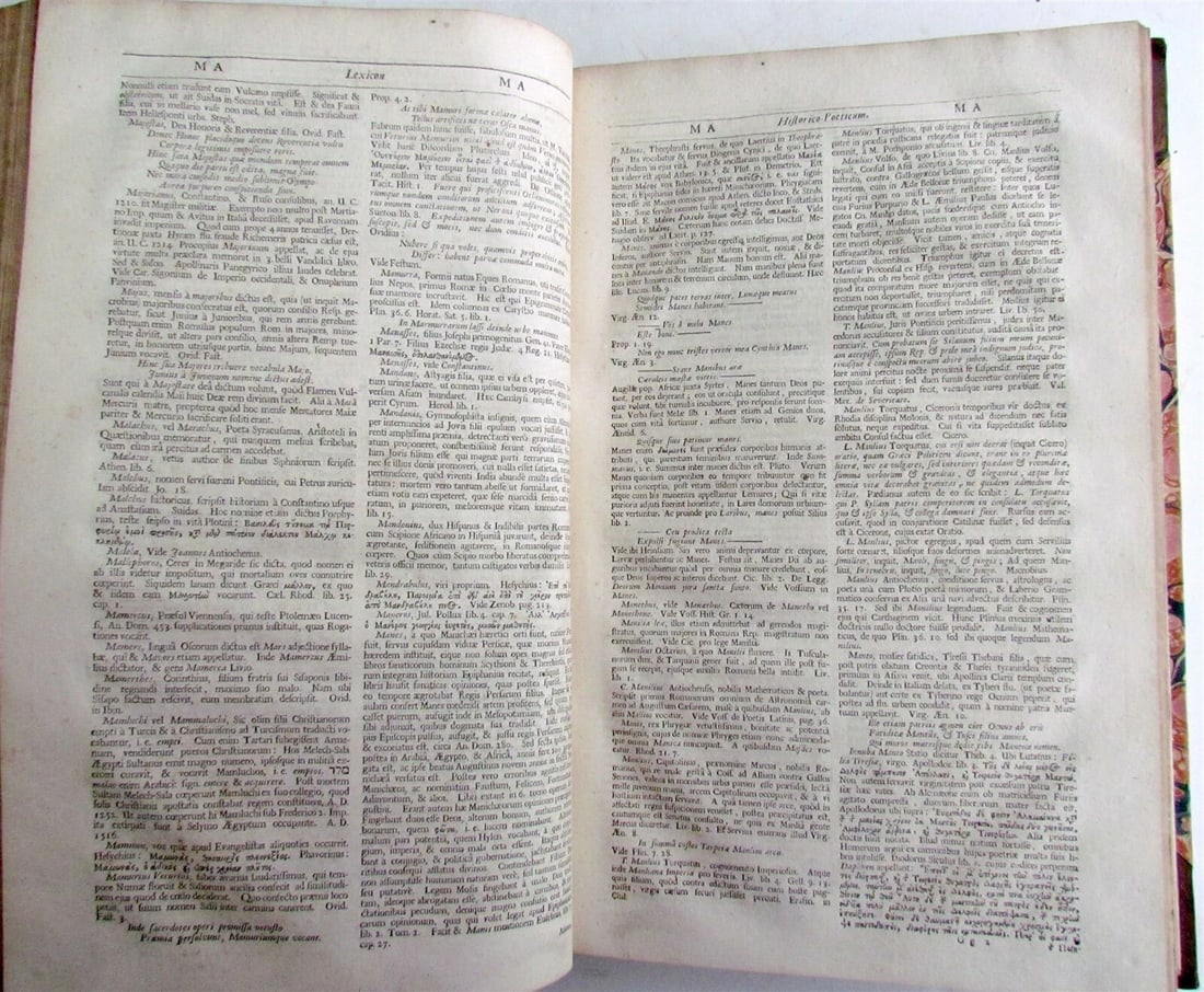 1686 Dictionarium Historicum Geographicum Poeticum antique in LATIN FOLIO - 5