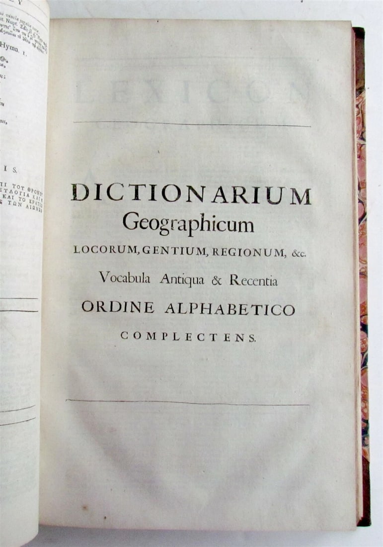 1686 Dictionarium Historicum Geographicum Poeticum antique in LATIN FOLIO - 6