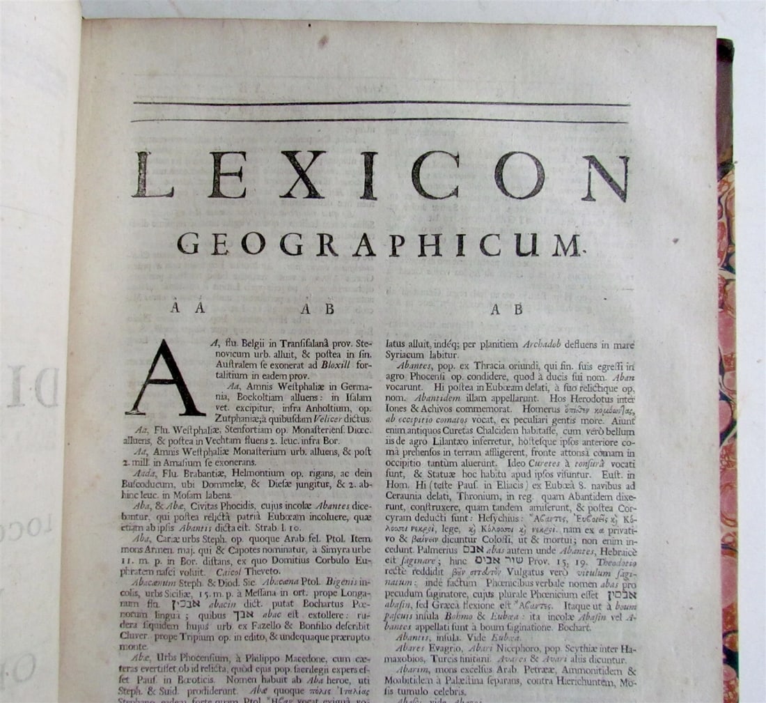 1686 Dictionarium Historicum Geographicum Poeticum antique in LATIN FOLIO - 7