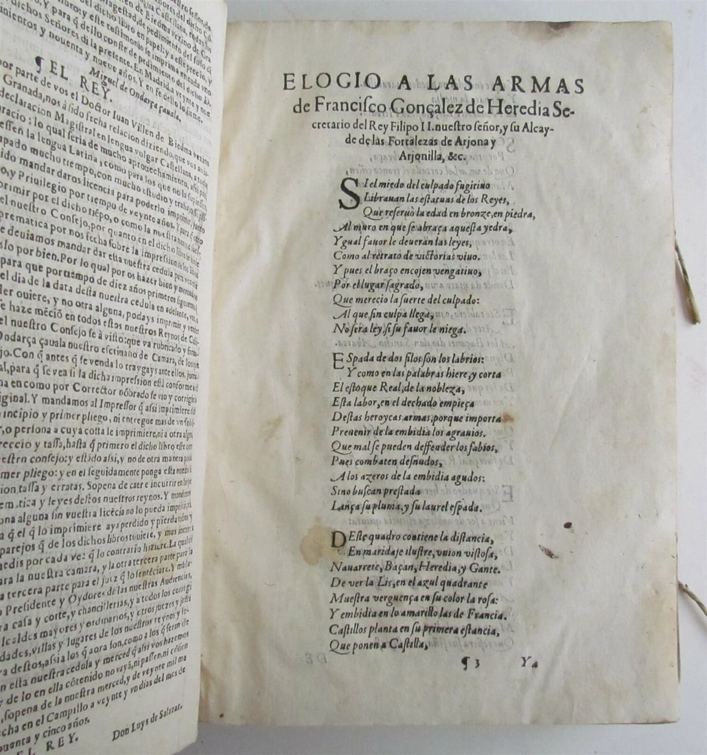 1599 HORACE WORKS in SPANISH antique POETRY VELLUM Q. HORATII FLACCI V.de Biedma - 4