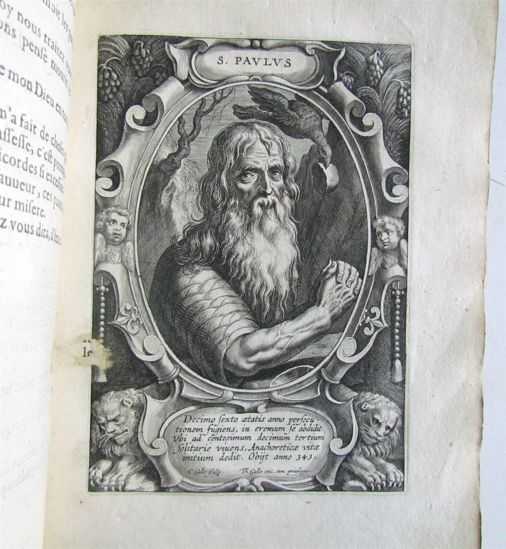 1634 ILLUSTRATED LIVES of MAIN FOUNDERS of RELIGIOUS ORDERS ANTIQUE 39 ENGR. - 6