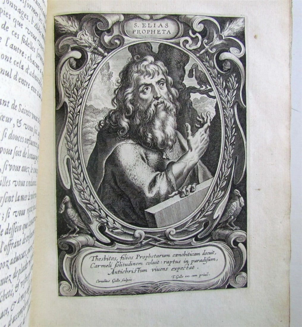 1634 ILLUSTRATED LIVES of MAIN FOUNDERS of RELIGIOUS ORDERS ANTIQUE 39 ENGR. - 9