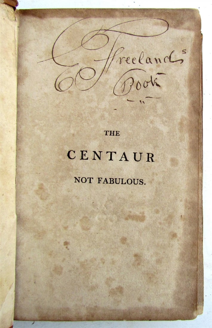 1806 CENTAUR NOT FABULOUS in Six Letters to a Friend antique ILLUSTRATED - 3