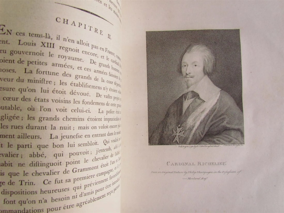 MEMOIRES du COMTE DE GRAMMONT 18th century antique Antoine Hamilton ILLUSTRATED - 5