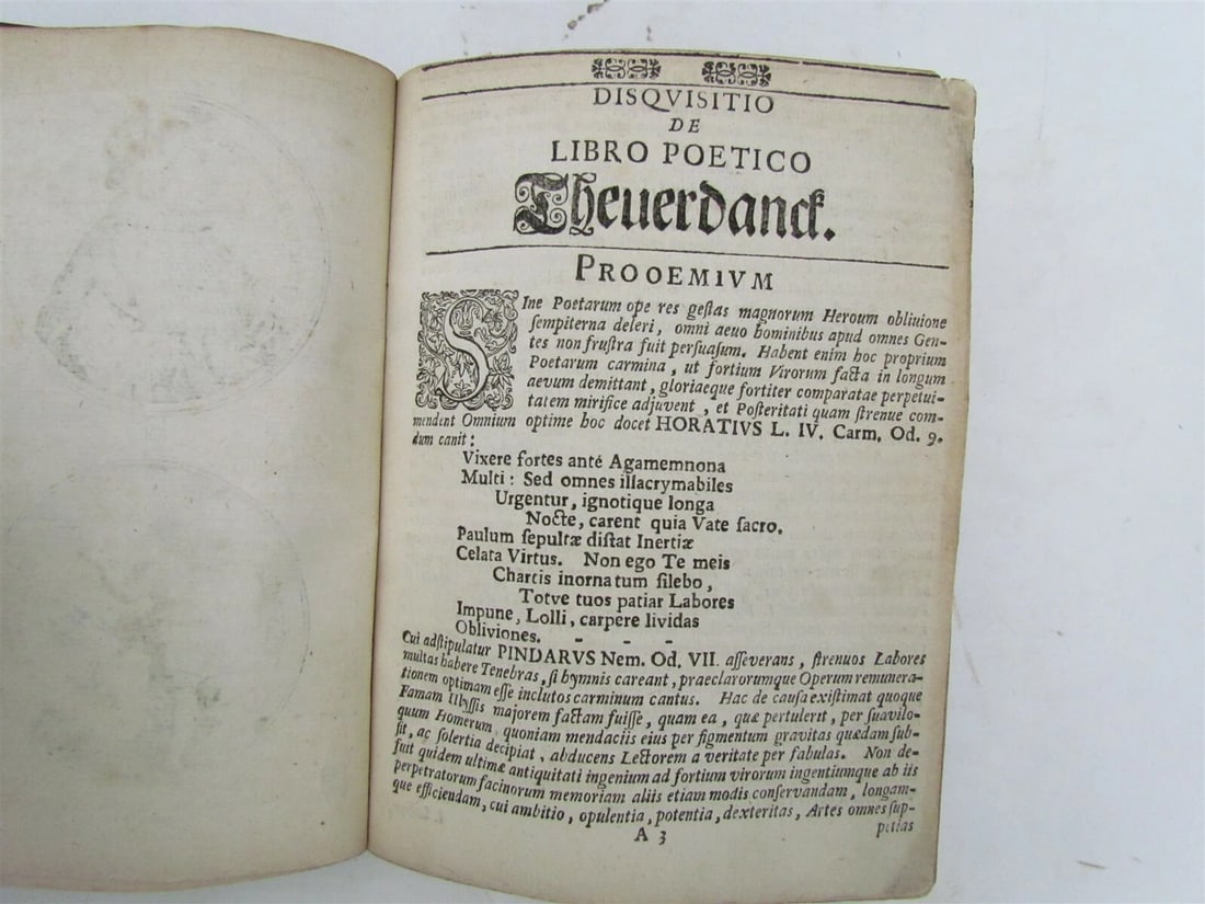 1737 Disquisitio de Inclyto Libro Poetico I.KOELERO antique - 5