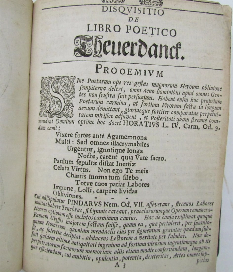 1737 Disquisitio de Inclyto Libro Poetico I.KOELERO antique - 6