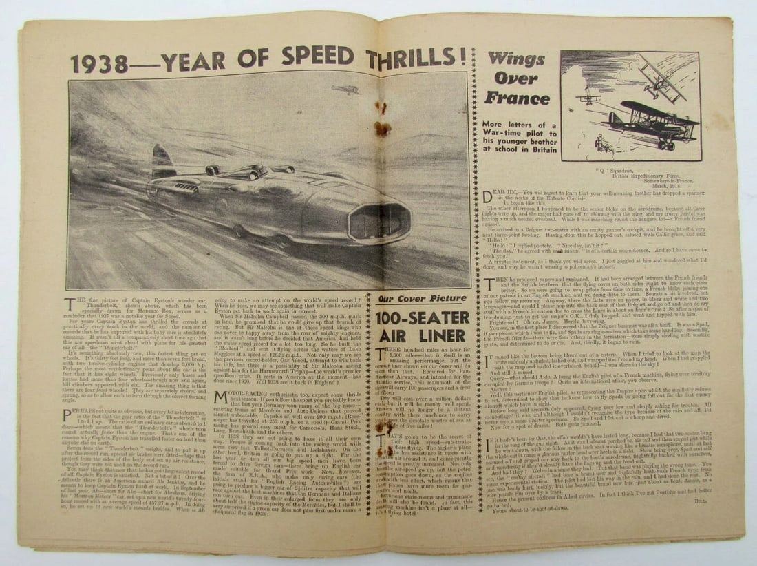 THE MODERN BOY February 1938 VINTAGE BRITISH MAGAZINE No. 522 Vol. 21 - 2