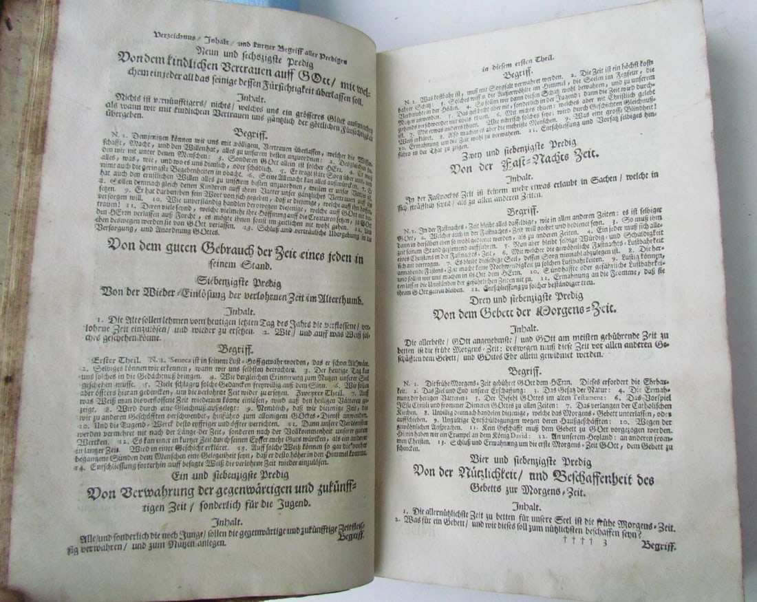1740 ANTIQUE LEATHER BOUND FOLIO by FRANCISCO HUNOLT in GERMAN - 4