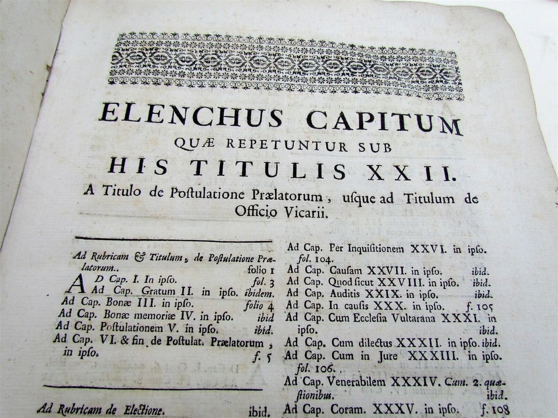 1741 VELLUM BOUND ANTIQUE FOLIO N. Fermosini HISPANI EPISCOPI OFFICIS ET SACRIS - 6