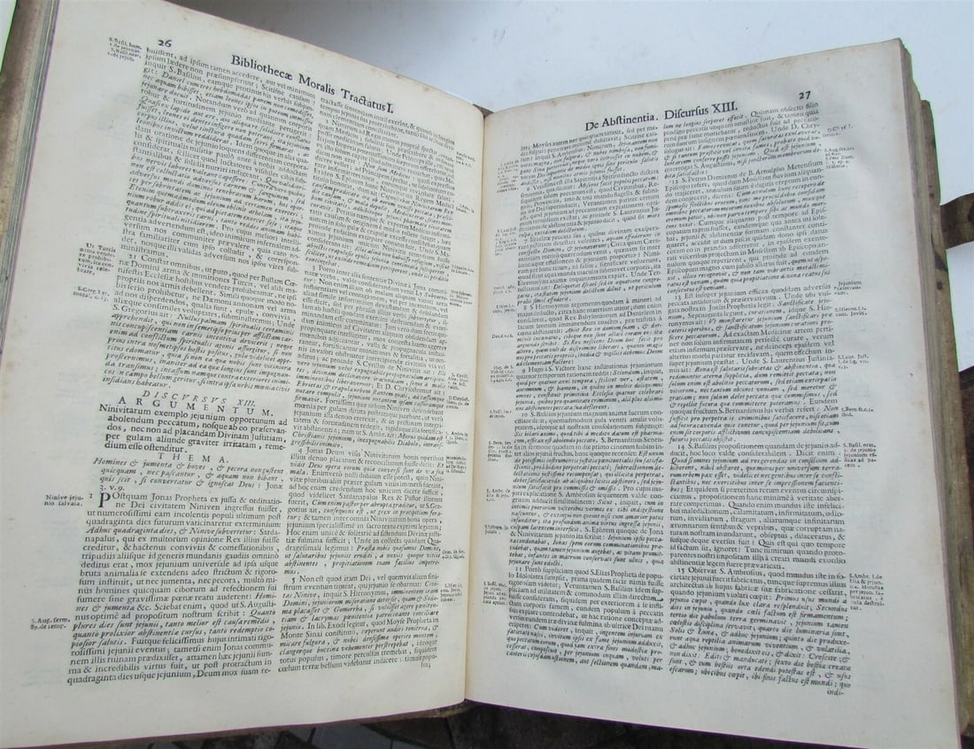 1703 BLIND-STAMPED PIGSKIN BOUND ANTIQUE FOLIO by Josephi Mansi - 6