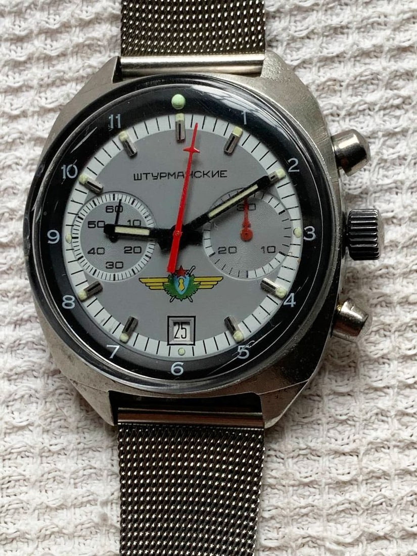 Shturmanskie vintage men wrist watch / Russian antique unisex USSR watches - 2
