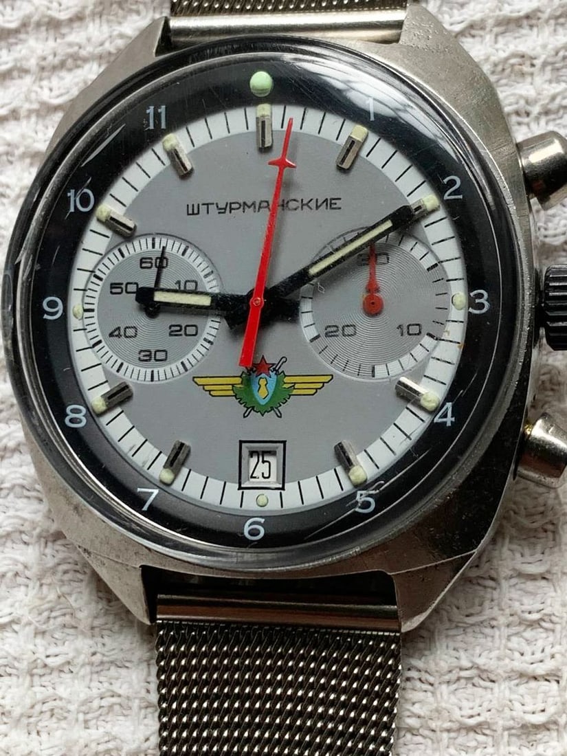 Shturmanskie vintage men wrist watch / Russian antique unisex USSR watches - 3