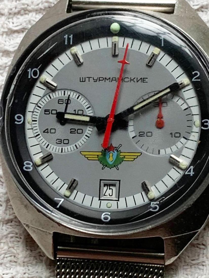 Shturmanskie vintage men wrist watch / Russian antique unisex USSR watches - 4