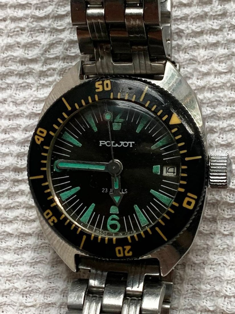 Poljot vintage men wrist watch / Russian antique unisex USSR watches - 2